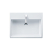 Duravit Lavabo 13.5x47cm 1 trou pour robinet rectangulaire céramique blanc SW116941