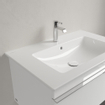 Villeroy & Boch Venticello Lavabo pour meuble 80x50cm avec 1 trou pour robinetterie (et 2 trous perçables) avec trop plein ceramic+ blanc 1025139