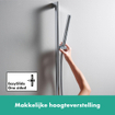 HansGrohe Unica Barre de douche Unica S Puro 65 cm avec support de douchette et flexible de douche Isiflex 160 cm SW918098