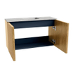 Mondiaz JOYA-DLUX 70cm toiletmeubel - kleur Oak - Wastafel FAYE positie Midden 1 kraangat kleur Glace. SW1421970