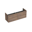 Forzalaqua gela 2.0 meuble de salle de bain 160x51x60cm 4 tiroirs top open chêne havanna SW492313