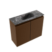 MONDIAZ TURE-DLUX meuble WC 60 cm Rust. EDEN lavabo Lava position milieu. Sans trou de robinet. SW1104025