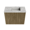 Mondiaz JOYA-DLUX 50cm toiletmeubel - kleur Dusk - Wastafel FAYE positie Rechts Zonder kraangat kleur Glace. SW1423133