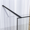 Brauer Season Douche à l'italienne - 90x200cm - verre clair avec cadre - Noir SW1039028