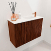 Mondiaz JOYA 60cm toiletmeubel - kleur Ruby - Wastafel FAYE positie Rechts 1 kraangat kleur Talc. SW1421731