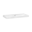 Saniclass Wave Vasque-plan de toilette - 100x46x7.5cm - trop-plein - 1 vasque - 1 trou de robinet - céramique - blanc SW444801
