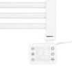 Eurom Sani-Towel elektrische handdoekradiator - 130x50cm - 1000watt - WiFi - glans wit (licht beschadigd) OUTLETSTORE STORE43771