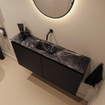 MONDIAZ TURE-DLUX Meuble toilette - 100cm - Urban - EDEN - vasque Lava - position centrale - sans trou de robinet SW1103653