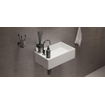 Ideavit Solidcube Fontein 50x30x15cm rechthoek 1 kraangat 1 wasbak Solid surface wit SW85924