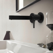 Hansgrohe Finoris Ensemble de robinetterie lavabo 165mm avec bouchon noir mat SW651173