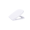 FugaFlow Eccelente Pietra Abattant WC - dégagement rapide - fermeture douce - compatible avec Duravit D-code - blanc brillant SW1469053