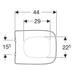 Geberit Renova closetzitting topfix softclose en afneembaar wit SW422282
