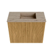Mondiaz JOYA-DLUX 50cm meuble de toilette - couleur Oak - Vasque FAYE position Droite 1 trou de robinet couleur Arena. SW1423891
