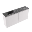MONDIAZ TURE-DLUX meuble de toilette 100cm Cale. EDEN lavabo Lava position gauche. Avec 1 trou de robinet. SW1103687