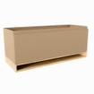 Mondiaz FLOTT wastafelonderkast - 120x45x50cm - 1 lade - uitsparing links en rechts - softclose - Oro SW1015241