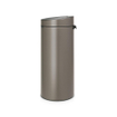 Brabantia Touch Bin Afvalemmer - 30 liter - kunststof binnenemmer - platinum SW1117314