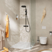 Hansgrohe Pulsify S Puro colonne de douche 260 1jet avec thermostat et douchette 3jet noir mat SW1151833