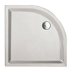 Plieger Liberty receveur de douche quart de rond 90x90x19cm avec panneau avec pieds blanc 0969753