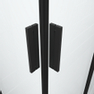 Saniclass Casus Cabine de douche 100x100x200cm Carré accès d'angle verre clair profilé Noir mat SW773921