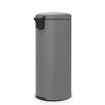 Brabantia NewIcon Pedaalemmer - 30 liter - kunststof binnenemmer - mineral concrete grey SW1117492