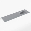 Mondiaz LEX Fontein - 110x30x0.9cm - wasbak Rechts - zonder kraangaten - voor toiletmeubel - Solid surface - Plata SW1026044