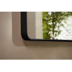 Hansgrohe Xarita Lite Q Miroir - 80x70cm - éclairage led - Horizontal - interrupteur mural - noir mat SW1165015
