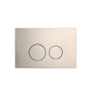 QeramiQ Push Metal Bedieningsplaat - voor Geberit UP320 inbouwreservoir - dualflush - ronde knoppen - metaal wit mat SW706190