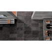 ÉCHANTILLON Mirage Quarziti Carrelage de sol et de mur 60x60cm 10mm rectifié R10 porcellanato Anthracite SW976388