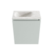 MONDIAZ TURE-DLUX Meuble toilette - 40cm - Greey - EDEN - vasque Ostra - position gauche - 1 trou de robinet SW1104872