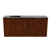 Mondiaz JOYA-DLUX Meuble de toilette 90cm - couleur Ruby - Vasque FAYE position Gauche 1 trou de robinet couleur Lava. SW1423676