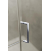 Fortifura Galeria Porte de douche - 70x200cm - charnières - poignée - plat - verre Fumé - Chrome SW1122648