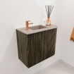 Mondiaz JOYA-DLUX 51.6cm toiletmeubel - ronding rechts kleur Shadow - Wastafel FAYE positie Links 1 kraangat kleur Saba. SW1425136