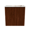 Mondiaz JOYA-DLUX Meuble de toilette 40cm - couleur Ruby - Vasque FAYE position Droite 1 trou de robinet couleur Frappe. SW1423450