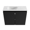 MONDIAZ TURE-DLUX Meuble toilette - 60cm - Urban - EDEN - vasque Opalo - position gauche - 1 trou de robinet SW1104178