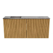 Mondiaz JOYA-DLUX Meuble de salle de bains 90cm - couleur Oak - Vasque FAYE position Gauche Sans trou de robinet couleur Sombra. SW1424247