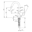 Xenz Cinca Wastafelkraan 26.4cm chroom Hoogglans SW104654