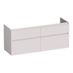BRAUER Delight wastafelonderkast - 120x46x60cm - 4 softclose lades - greeploos - 2 sifon uitsparingen - mat zand SW1199313