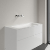 Villeroy & Boch Finion lavabo-plan pour meuble - 100x50 sans trou de robinetterie sans trop-plein stonewhite Ceramic+ stone white SW209389