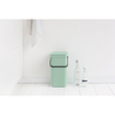 Brabantia Sort & Go Afvalemmer - 16 liter - hengsel - met beugel - jade green SW1117369