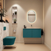 MONDIAZ TURE-DLUX Meuble toilette - 100cm - Smag - EDEN - vasque Glace - position centrale - sans trou de robinet SW1103546