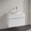 Villeroy & Boch Legato meuble sous-lavabo - 80x55cm - 2 tiroirs Blanc brillant SW479687