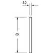 Duravit baddek 70x39.5cm 2 stuks antraciet SW54617