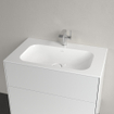 Villeroy & Boch Finion Lavabo pour meuble 80x50cm avec 1 trou pour robinetterie ceramic+ avec trop-plein caché blanc SW106522