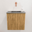 Mondiaz JOYA-DLUX Meuble de toilette 40cm - couleur Chêne - Vasque FAYE position Milieu Sans trou de robinet couleur Sombra SW1424238