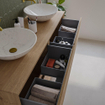 Saniclass Holz Pure Meuble sous lavabo - 160x45x60cm - 4 tiroirs - Chêne naturel SW1420792