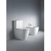 Duravit ME by Starck cuvette combinée au sol à évacuation profonde vario sans réservoir 37x65cm avec WonderGliss blanc SW84188