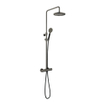 Hotbath Cobber ensemble de douche pluie thermostatique avec douche de tête ronde 20 cm douchette ronde fer vieilli SW440487