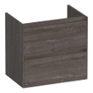 BRAUER Inspire wastafelonderkast ondiep 60 2 softclose lades - greeploos - 1 sifon uitsparing - Driftwood SW1200741