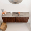 Mondiaz JOYA-DLUX 100cm toiletmeubel - kleur Ruby - Wastafel FAYE positie Midden 1 kraangat kleur Oza. SW1425516