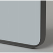 Saniclass Retro Line 2.0 Square Spiegel - 100x100cm - vierkant - afgerond - frame - mat zwart SW643419